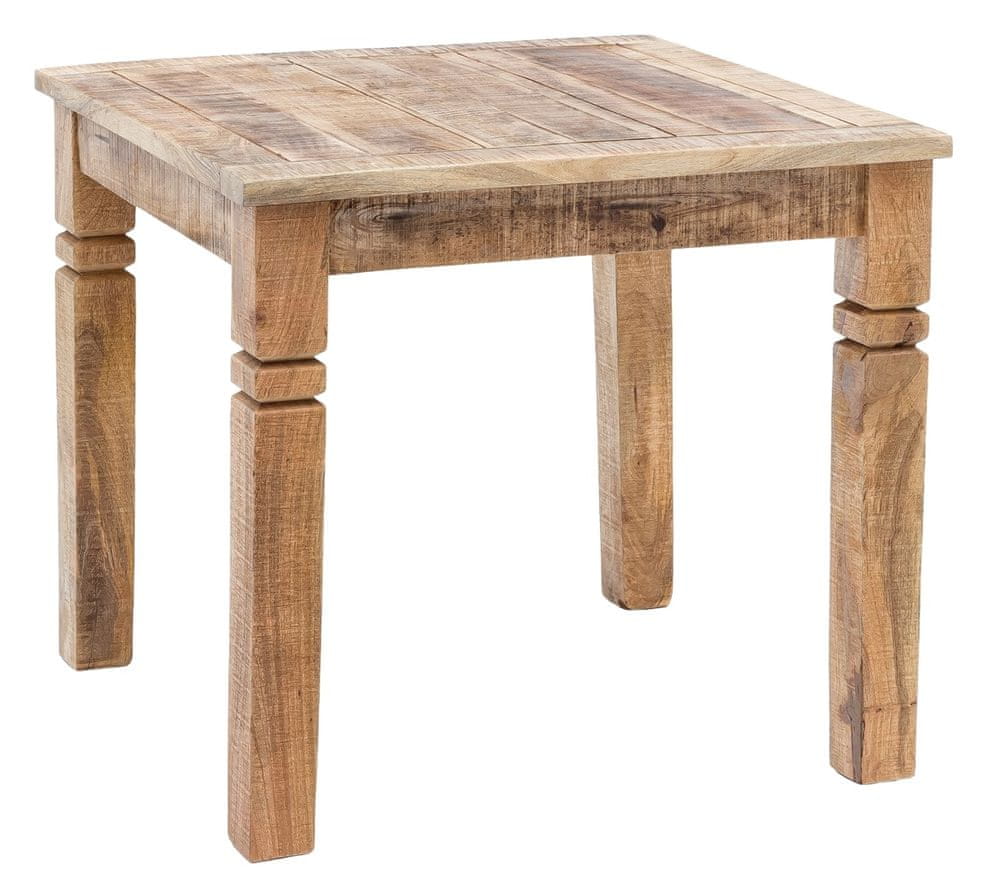 Bruxxi Jedálenský stôl Rustica, 80 cm, mangové drevo